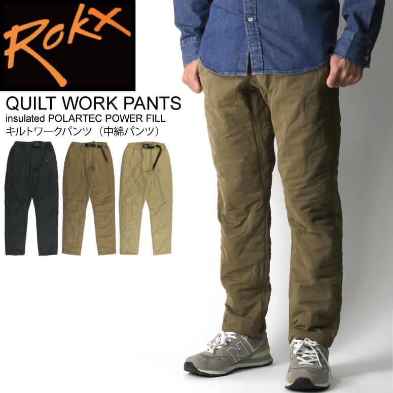 ROKX（ロックス） キルト ワーク パンツ 中綿パンツ メンズ レディース