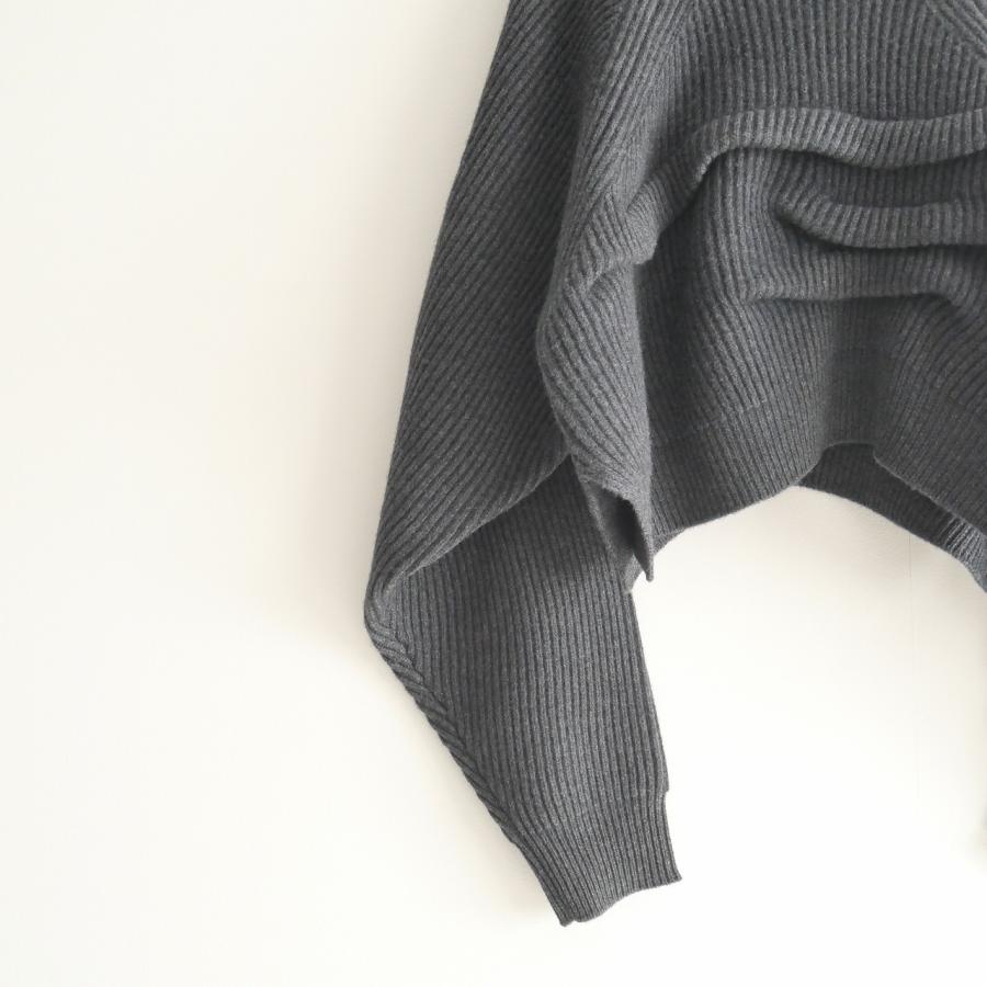 2023AW / 未使用 ENFOLD エンフォルド TUCK SHORT-KNIT PULLOVER