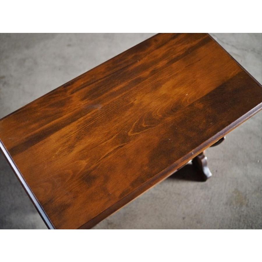 オールドカリモク ブックラック付 サイドテーブル 〜1985 古録展 送料