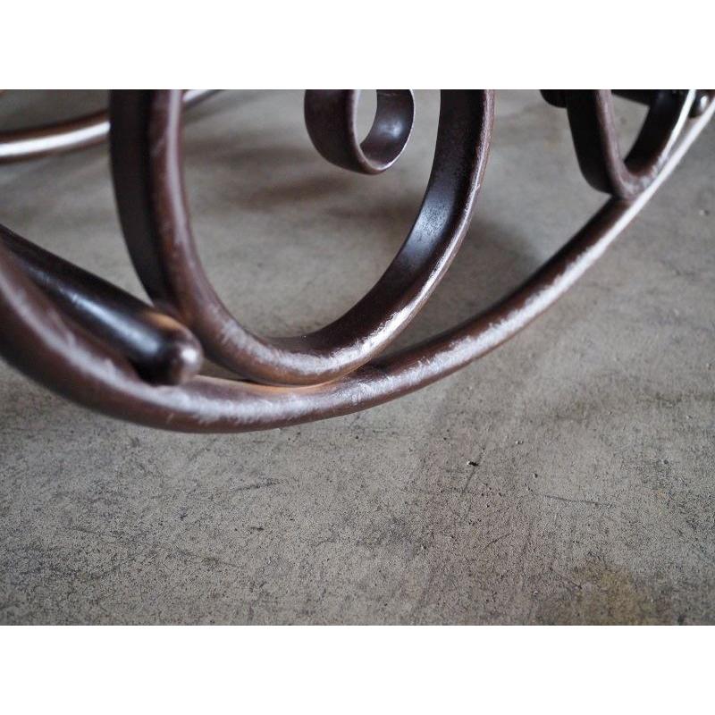 ラタン製レトロなロッキングチェア 昭和中期 古録展 送料別 Mサイズ