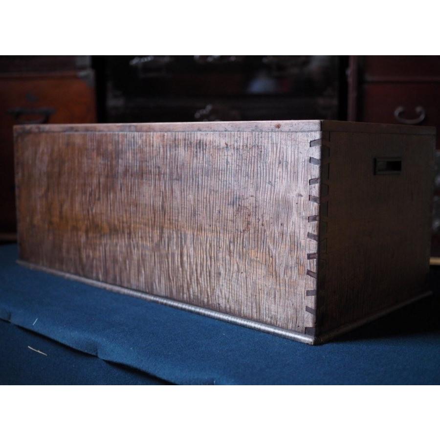 アンティーク長火鉢型ローテーブル 明治時代リメイク 古録展 送料別 E