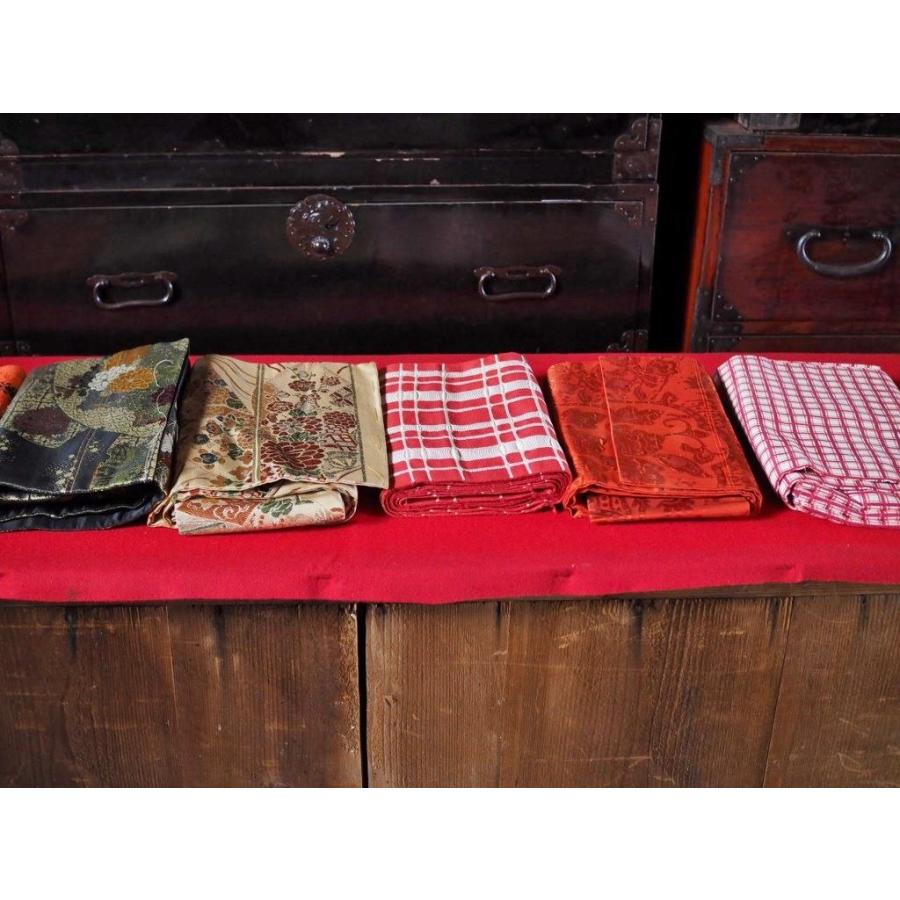 レトロな帯6本セット リメイク素材に 昭和中期 古録展 送料別 Cサイズ 
