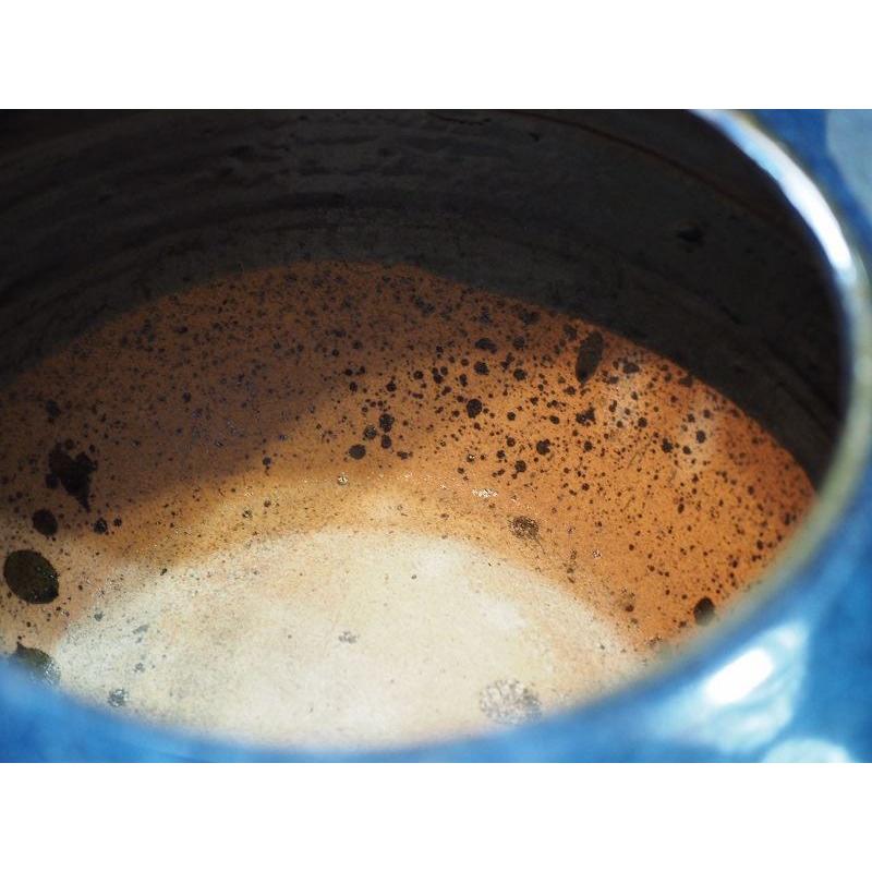 レトロな陶器火鉢 瀬戸火鉢 睡蓮鉢 金魚鉢に 昭和中期 古録展 送料別 E