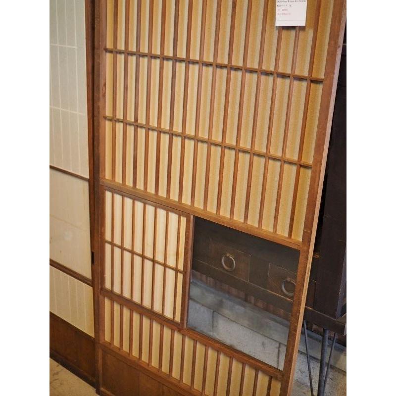 古民家の雪見障子 二枚セット 【店頭引き取り限定 配送不可】 古録展 