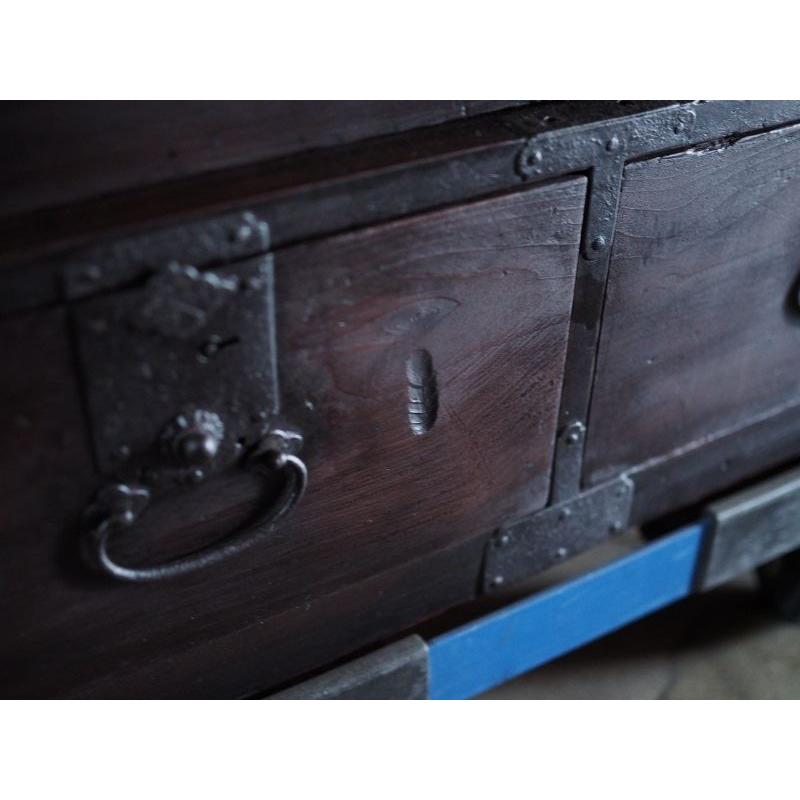 江戸時代味わいの小型抽斗箪笥 江戸時代 古録展 送料別 Fサイズ 中古