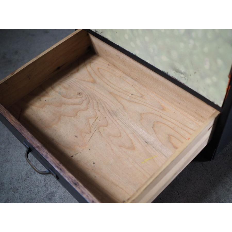 昭和レトロ小型収納棚 昭和中期 古録展 送料別 Dサイズ 中古 品番