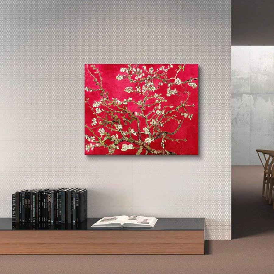 Web限定 アートパネル 印象派油絵 壁掛け絵画 壁飾り フィンセント ファン ゴッホの絵画作品 ５０ｃｍ ６０ｃｍ Almond Blossom Tree 花 50 Off Theculturewire Com