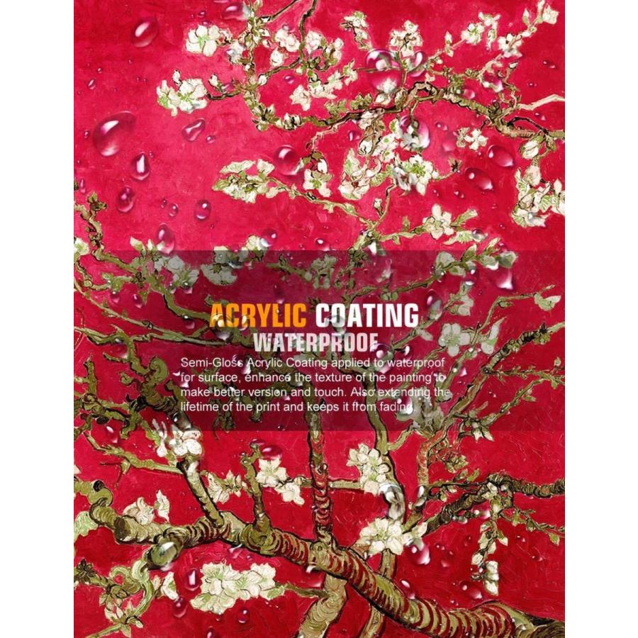 Web限定 アートパネル 印象派油絵 壁掛け絵画 壁飾り フィンセント ファン ゴッホの絵画作品 ５０ｃｍ ６０ｃｍ Almond Blossom Tree 花 50 Off Theculturewire Com