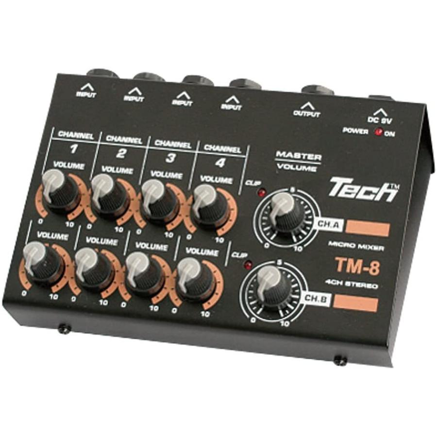 無料長期保証 Tech 8ch マイクロミキサー 1 2mケーブル X 2付属 Tm 8 即納 最大半額 Caasc Org Br
