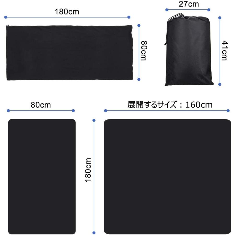 高級 インナーシュラフ 寝袋 フリース 毛布 ブランケット 大判 あったかい 多機能 ファスナー付き 車中泊 洗える 膝掛け 室内兼用 アウトドア 封筒型