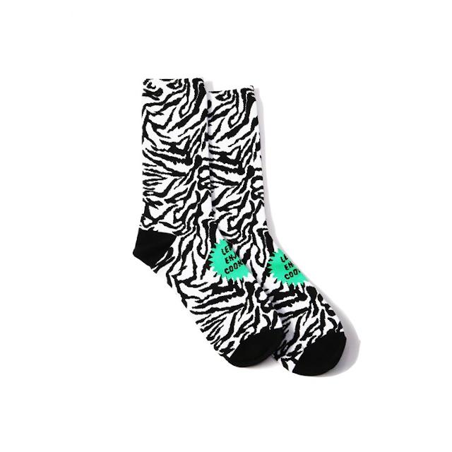 COOKMAN クックマン Crew Socks Zebra / ソックス ロゴ ゼブラ｜retrick｜02