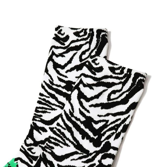 COOKMAN クックマン Crew Socks Zebra / ソックス ロゴ ゼブラ｜retrick｜03