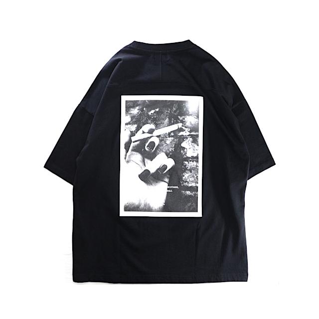 SLICK スリック Dropped Shoulders Printed T-Shirt (Unless) / ドロップショルダー プリント Tシャツ｜retrick｜02