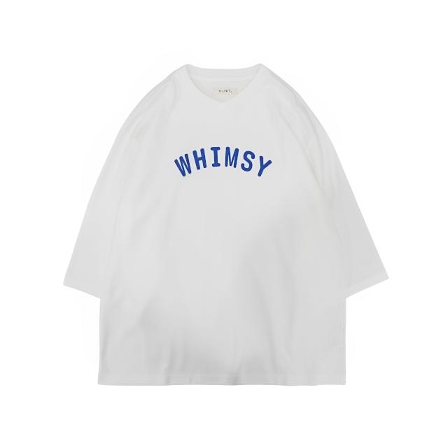 エイチユニット Jersey stitch V-neck three-quarter sleeves   Tシャツ 七分袖 カットソー UNISEX ユニセックス