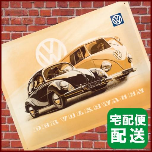 フォルクスワーゲン グッズ ブリキ ワーゲンバス 新しい季節 ビートル 看板
