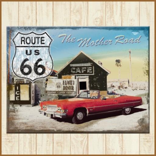 アメリカン レトロ ルート66 グッズ アメリカ マグネット 3枚セット