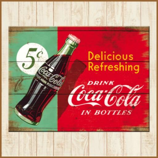アメ雑貨　コカ・コーラグッツ　レトロ Coca Cola（コカコーラ） グッズ 雑貨 アメリカン マグネット 3枚