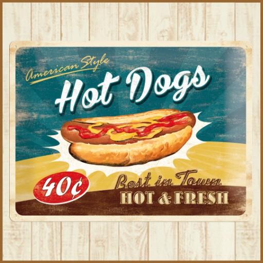 アメリカ 雑貨 ブリキ 看板 ホットドッグ アメリカン レトロデザインギャラリー 通販 Yahoo ショッピング