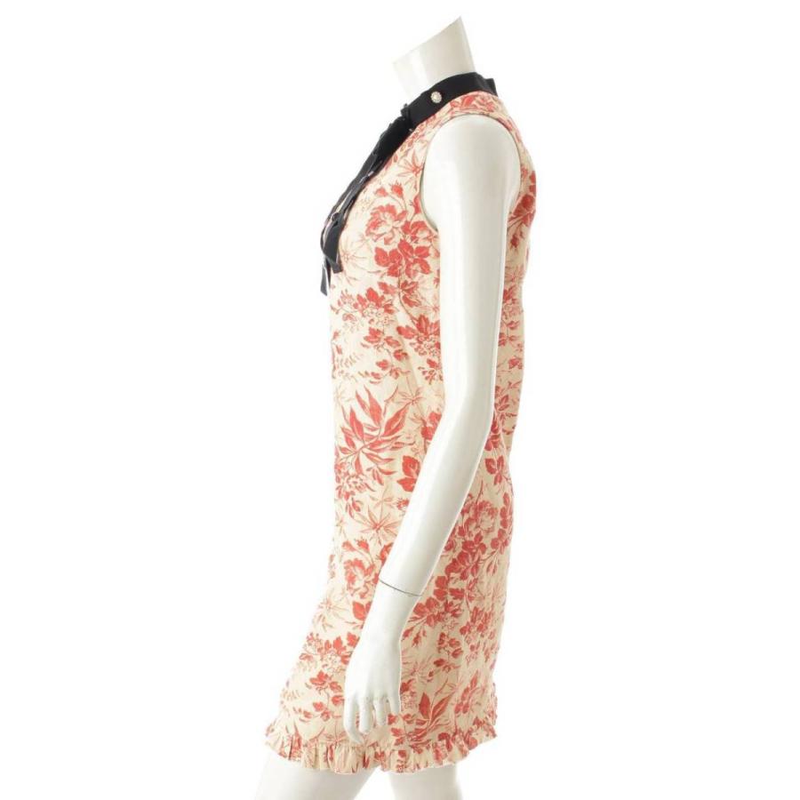 グッチ Gucci 15年 リネン リボン フリル ワンピース 花柄 ピンク ベージュ 36 中古 正規品保証 Www Retro Jp 通販 Yahoo ショッピング