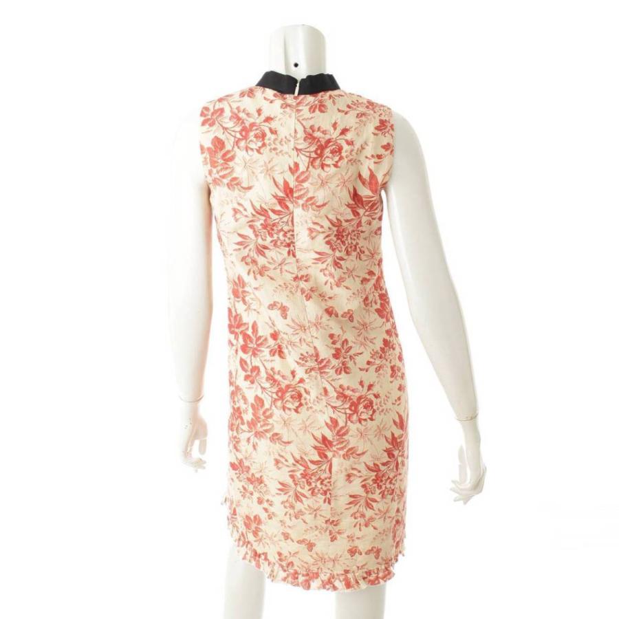 グッチ Gucci 15年 リネン リボン フリル ワンピース 花柄 ピンク ベージュ 36 中古 正規品保証 Www Retro Jp 通販 Yahoo ショッピング
