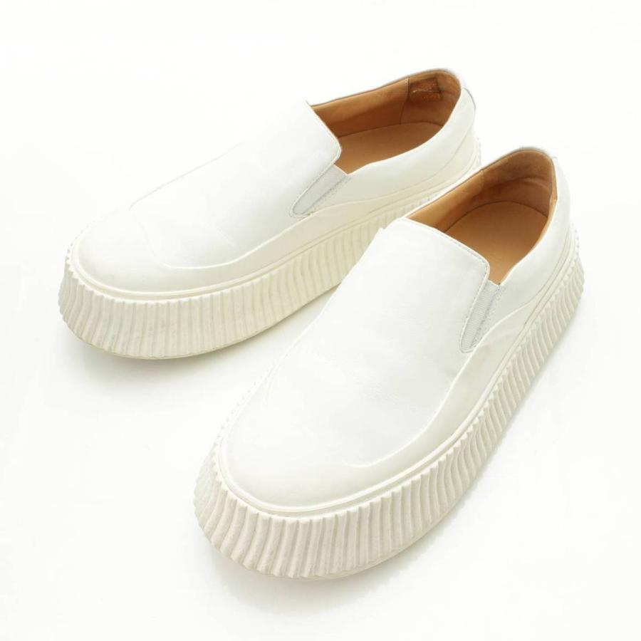 ジルサンダー】Jil Sander レザー スリッポン スニーカー ジルサンダー】Jil Sander レザー スリッポン スニーカー