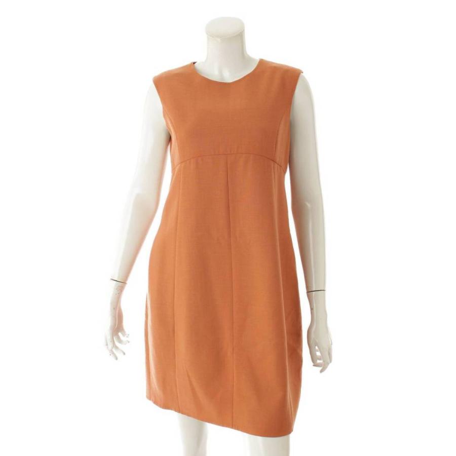 フォクシー Foxey ノースリーブ Iライン ワンピース ドレス オレンジ 40 中古 正規品保証 Www Retro Jp 通販 Yahoo ショッピング