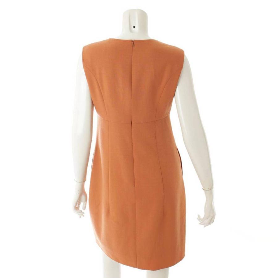 フォクシー Foxey ノースリーブ Iライン ワンピース ドレス オレンジ 40 中古 正規品保証 Www Retro Jp 通販 Yahoo ショッピング
