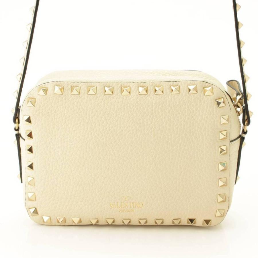 ヴァレンティノ】Valentino ロックスタッズ レザー カメラバッグ  