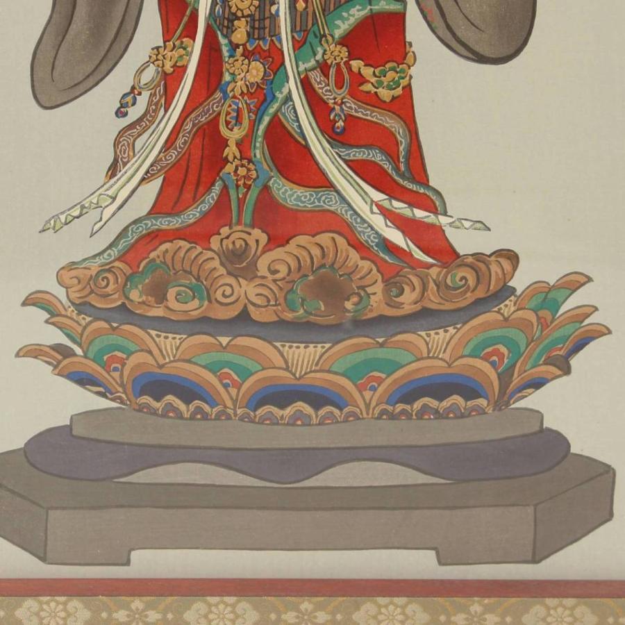【ソノタ】　徳力冨吉郎『京都浄瑠寺 吉祥天尊像』人間国宝の希少木版画・絵画・骨董品 【中古】【正規品保証】103913 【鳥山】