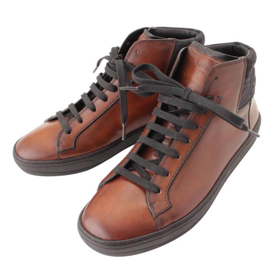 ベルルッティ Berluti メンズ プレイタイム ハイカット スニーカー ブラウン 未使用 中古 正規品保証 Www Retro Jp 通販 Yahoo ショッピング