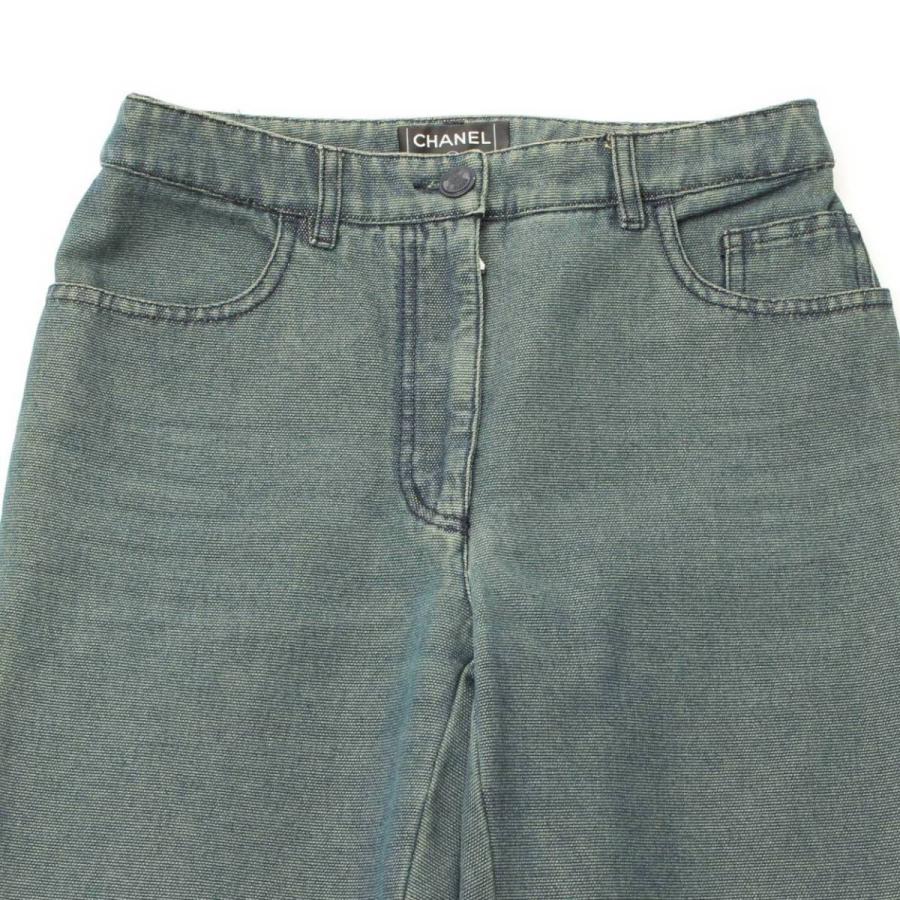 CHANEL 【シャネル】Chanel 01P ココマーク ラインストーン デニム  