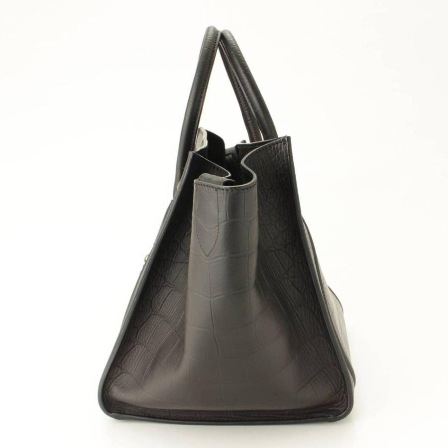 CELINE 【セリーヌ】Celine ラゲージ ファントム クロコ 型押し トート 