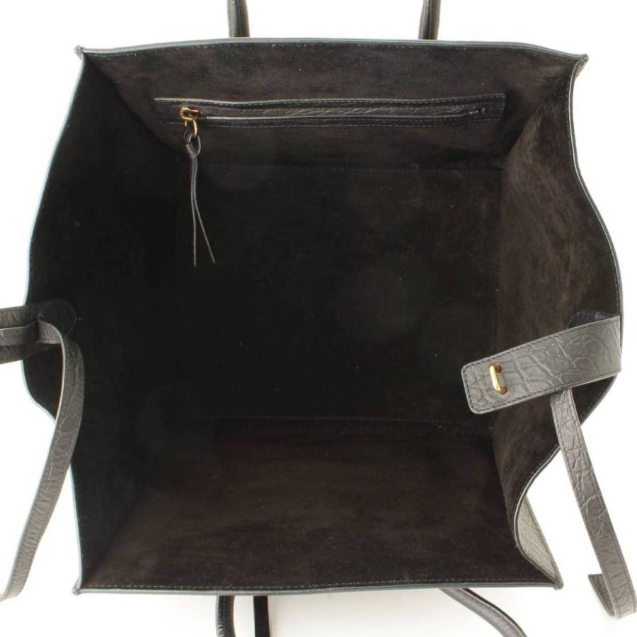 CELINE 【セリーヌ】Celine ラゲージ ファントム クロコ 型押し トート 