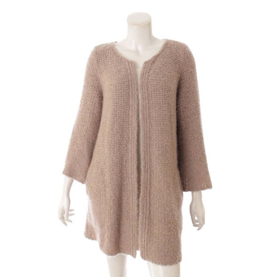 フォクシー　ジャケット　カーディガン　アウター　カシミヤ　ベージュ　38 フォクシー FOXEY ベージュ カシミヤ ニット ジャケット