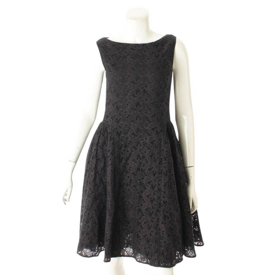 フォクシー Foxey Nerine 花柄 ノースリーブ ワンピース ドレス ブラック 40 中古 正規品保証 Www Retro Jp 通販 Yahoo ショッピング