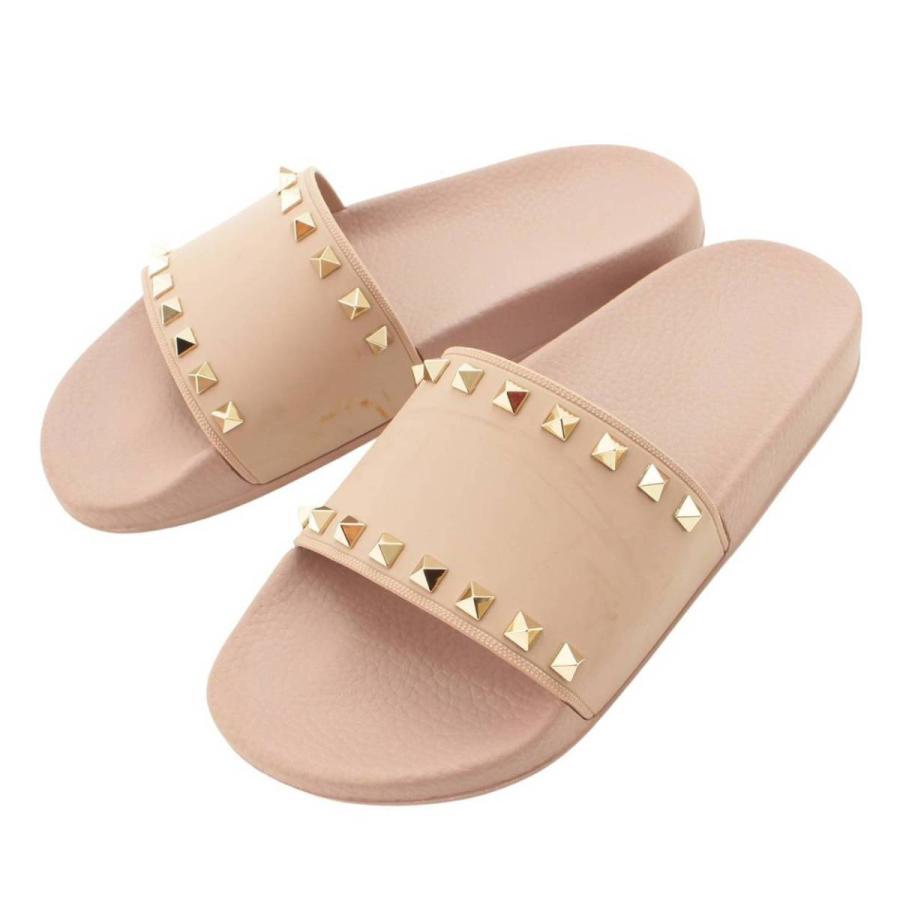 超レア美品♡Valentinoロックスタッズサンダルピンクベージュ 