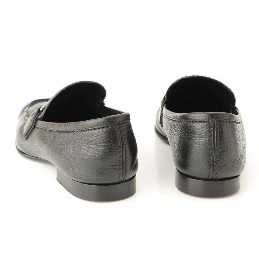 ★★送料無料★★【ルイヴィトン】Louis Vuitton　モンテカルロ LV金具 ローファー ドライビングシューズ ブラック 6 1/2 【中古】【正規品保証】108270 金属バックル