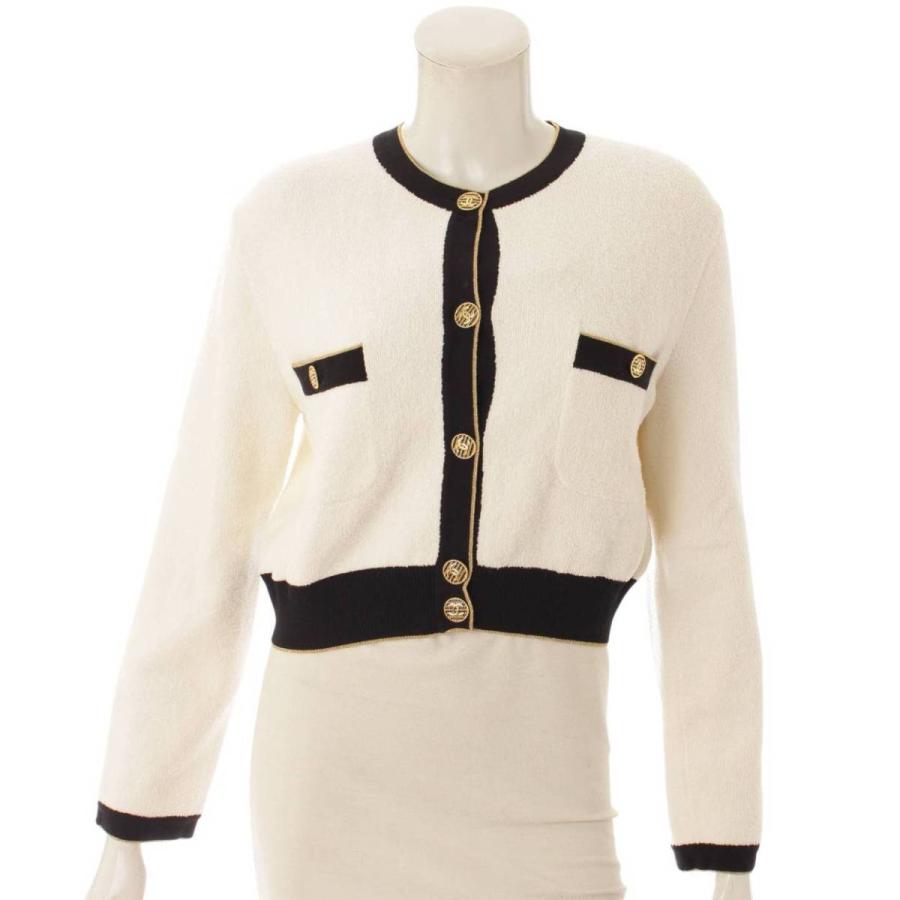 シャネル ジャケット シャツ ココマーク ボタン スリット 半袖 コットン