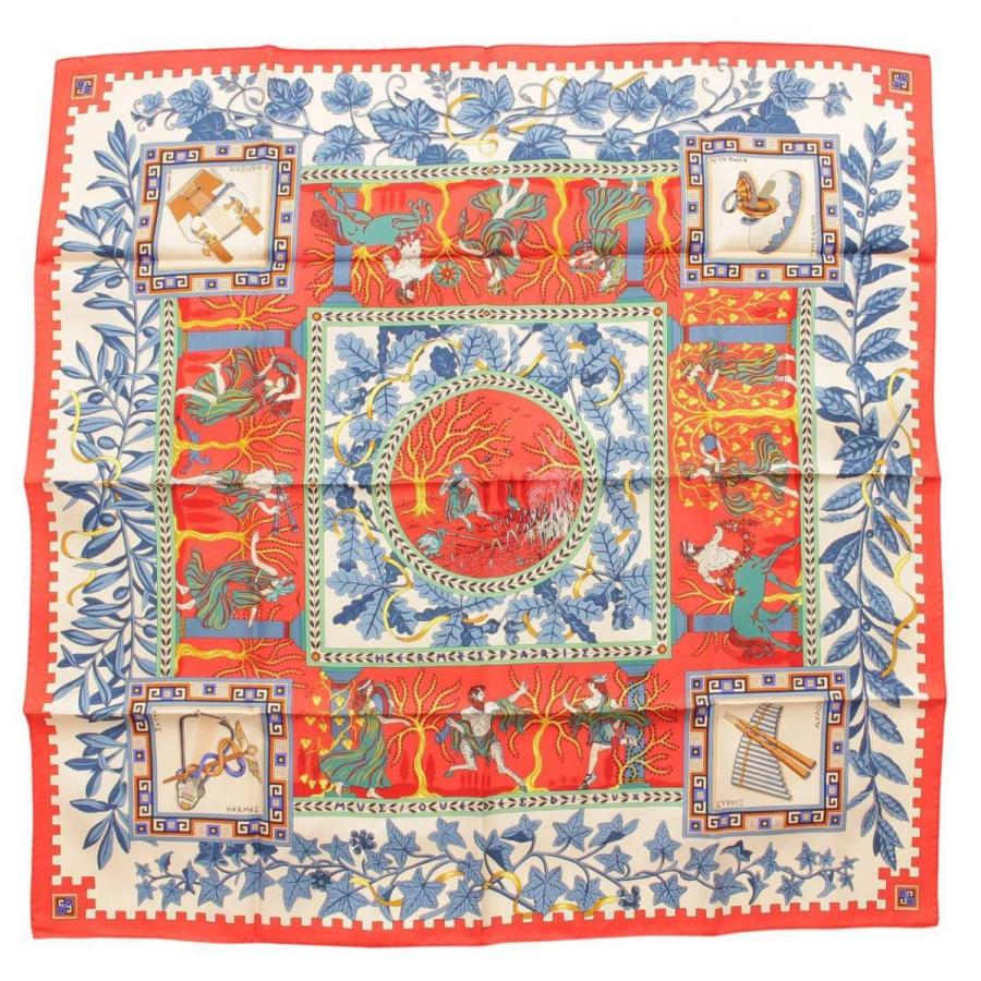 HERMES 【エルメス】Hermes カレ90 シルク スカーフ KYMBALA 古代 