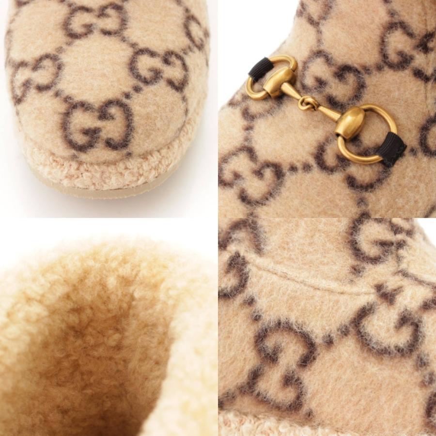 GUCCI 【グッチ】Gucci ホースビット ムートン ショートブーツ GG柄 