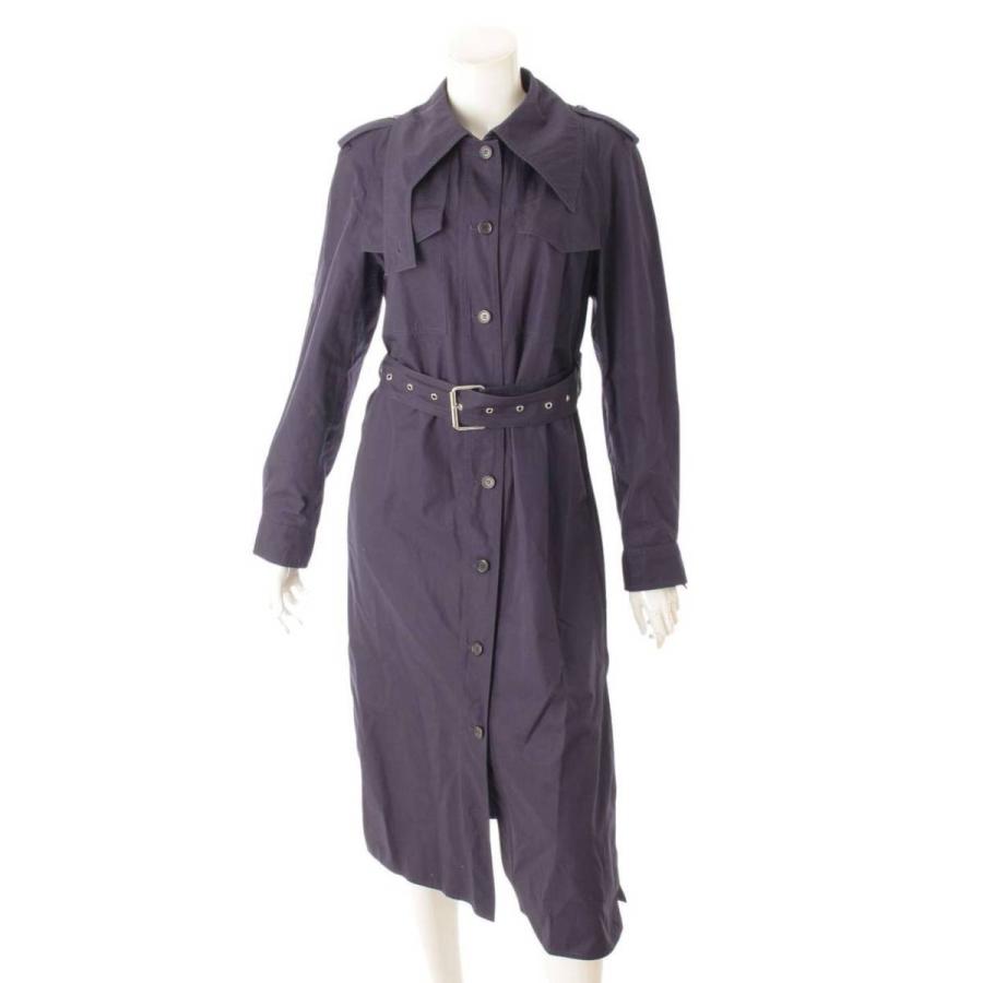 セリーヌ】Celine コットン トレンチコート ネイビー 38 【中古