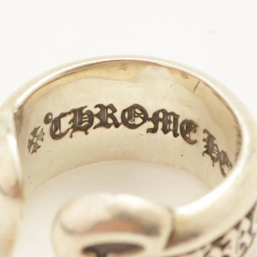 【クロムハーツ】Chrome Hearts　CH スクロール ラベルリング スモール シルバー 8号 【中古】【正規品保証】109215｜retrojp｜07