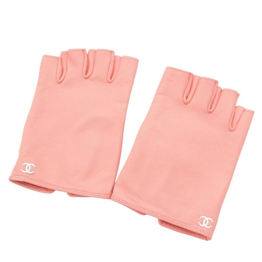 シャネル CHANEL フィンガーレス手袋 レディース 7 1/2