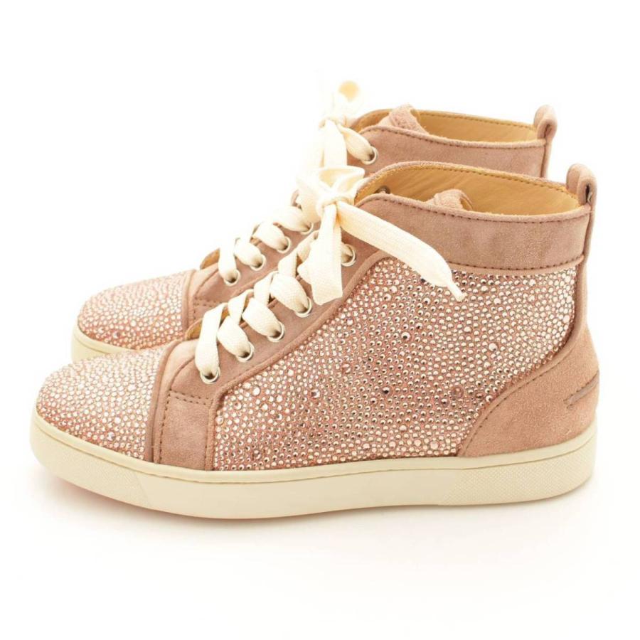 クリスチャン ルブタン】Christian Louboutin スワロフスキー スエード