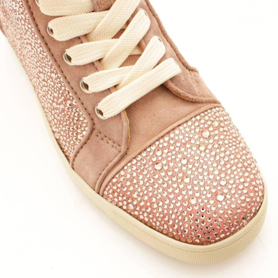 クリスチャン ルブタン】Christian Louboutin スワロフスキー スエード