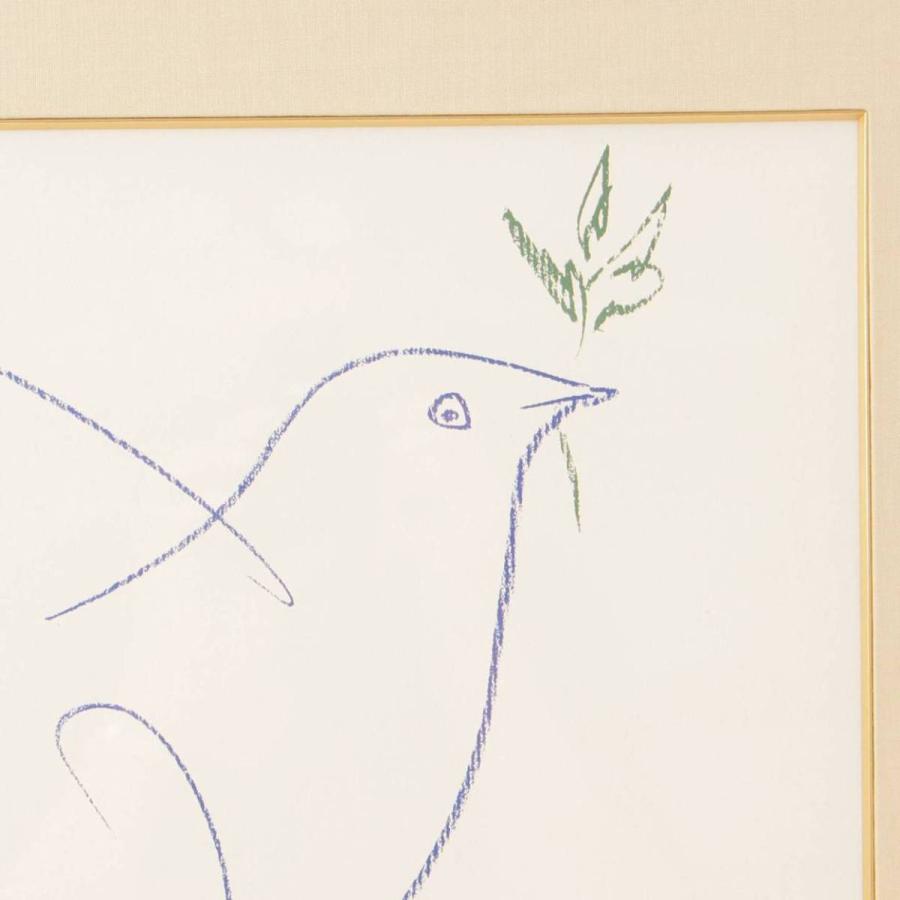 ソノタ パプロ ピカソ 青い鳩 絵画 パリ国際平和会議の為の人気作の復刻リトグラフ 中古 正規品保証 111028 111028 Www Retro Jp 通販 Yahoo ショッピング