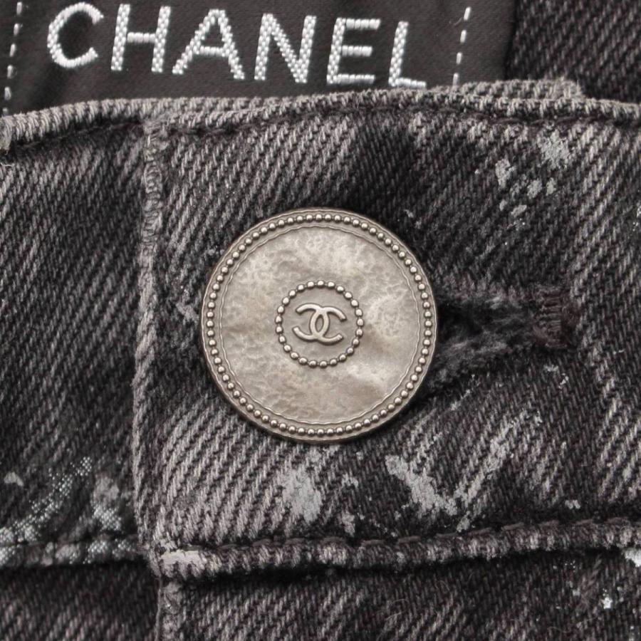シャネル】Chanel マトラッセ ココマーク ダメージジーンズ パンツ 