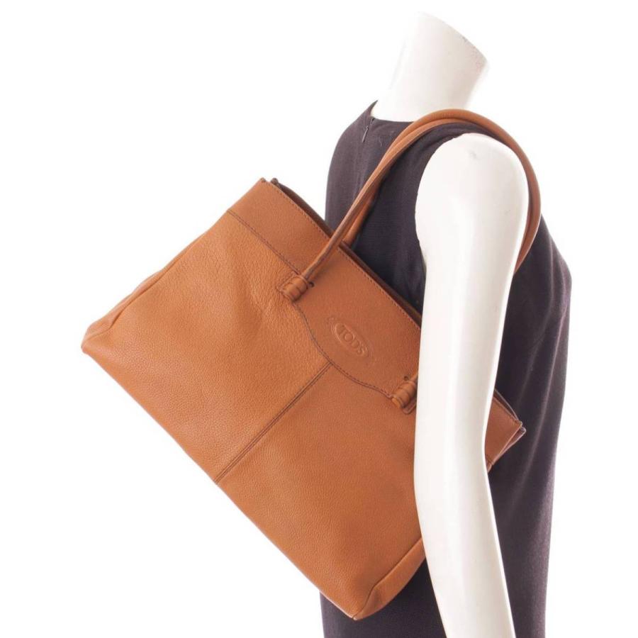 TOD'S 【トッズ】Tods レザー トートバッグ キャメル 【中古 TOD'S 【トッズ】Tods レザー トートバッグ キャメル 【中古