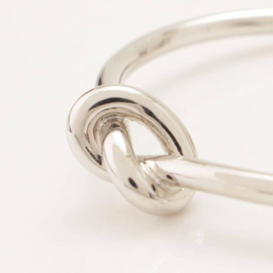 CELINE ノットエクストラシンブレスレット/ロジウムフィニッシュブラス