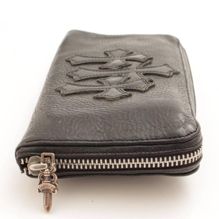 【クロムハーツ】Chrome Hearts　REC F ZIP2 3PATCH セメタリークロスパッチ レザーウォレット 長財布 ブラック 【中古】【正規品保証】113503｜retrojp｜05